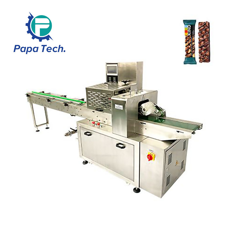 Chocolate Protein Bar Extruding Machine with Flow Wrapping Machine weight checker machine