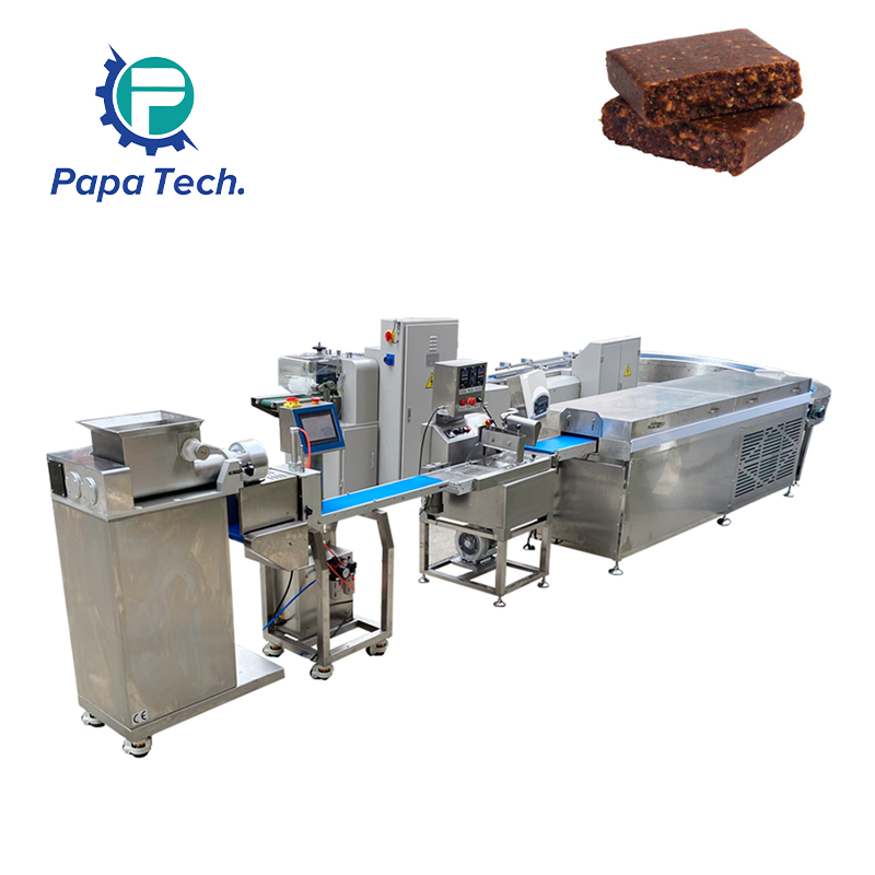 Chocolate Protein Bar Extruding Machine with Flow Wrapping Machine weight checker machine