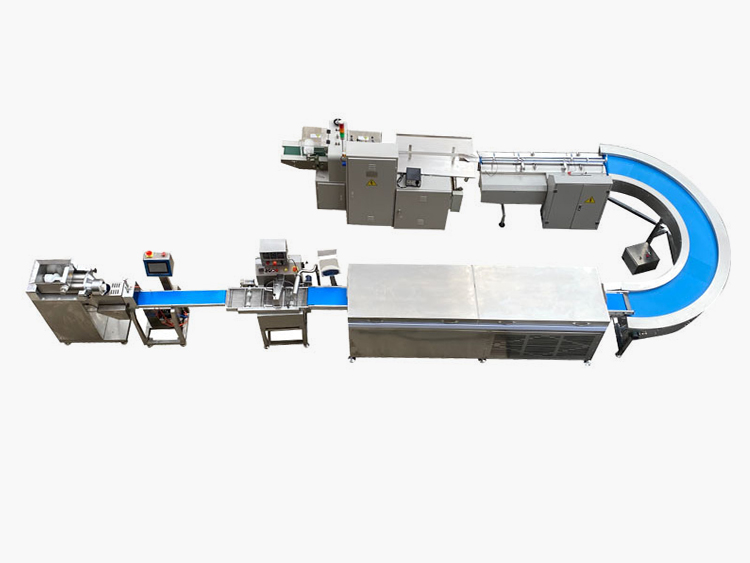 Chocolate Protein Bar Extruding Machine And Flow Packing Machine