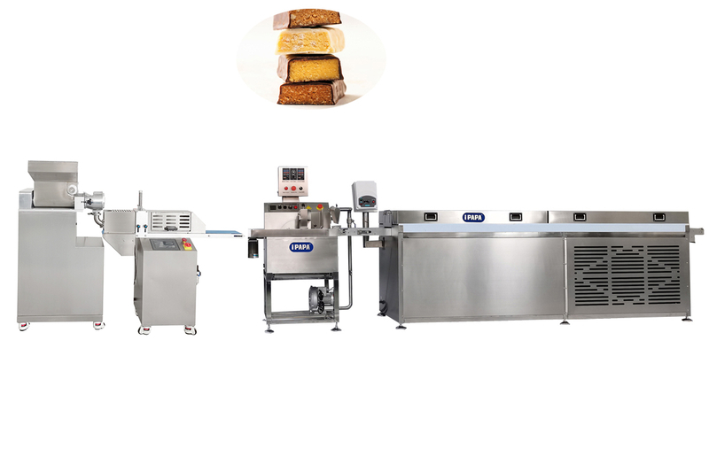 Chocolate Protein Bar Extruding And Cutting Machine Energy Bar Making Machine Fruit Bar Making Machine 