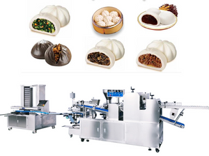 Automatic three roller meat bao steamed dumpling machine 