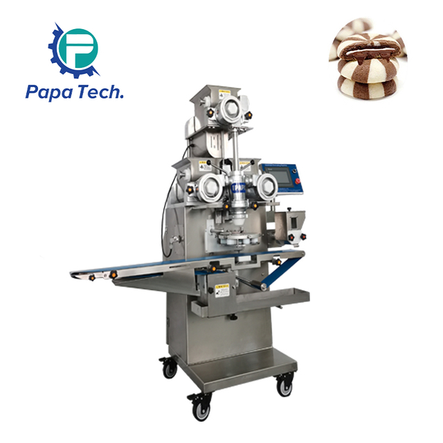 Chocolate Filled Double Color Cookies Making Machine